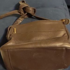 Vintage Liz Claiborne brown leather shoulder bag